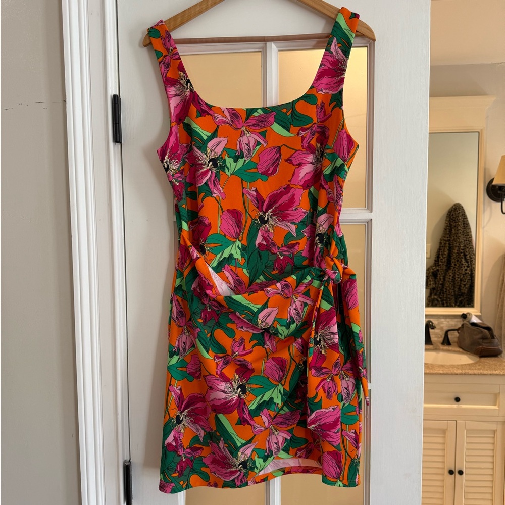 Floral Sleeveless Dress - Multicolor